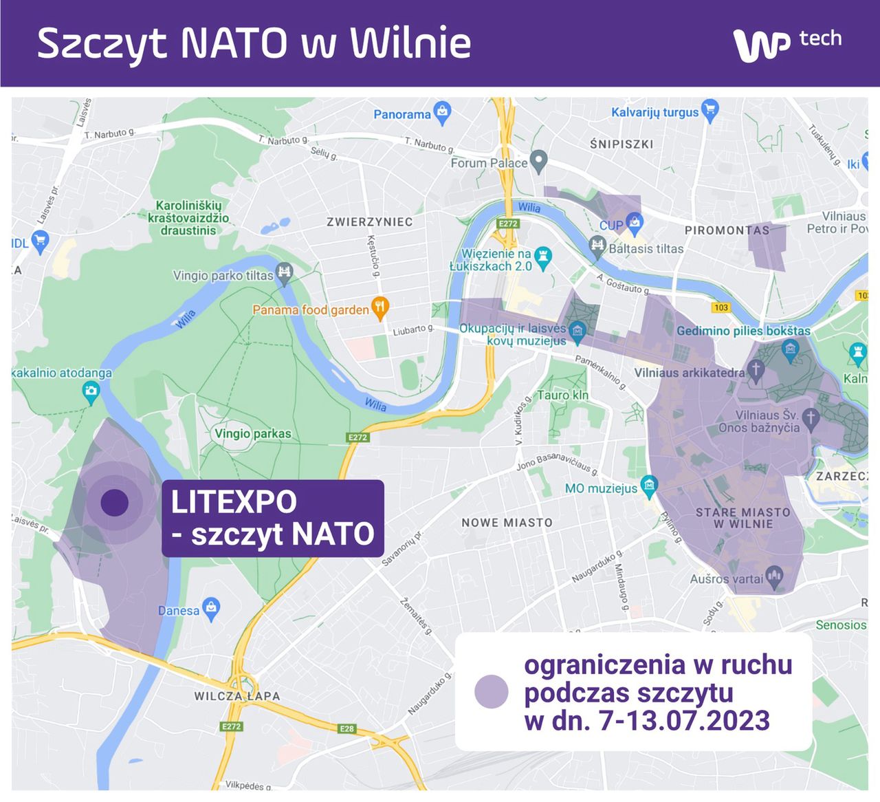 Szczyt NATO spowodował ograniczenia w ruchu w Wilnie