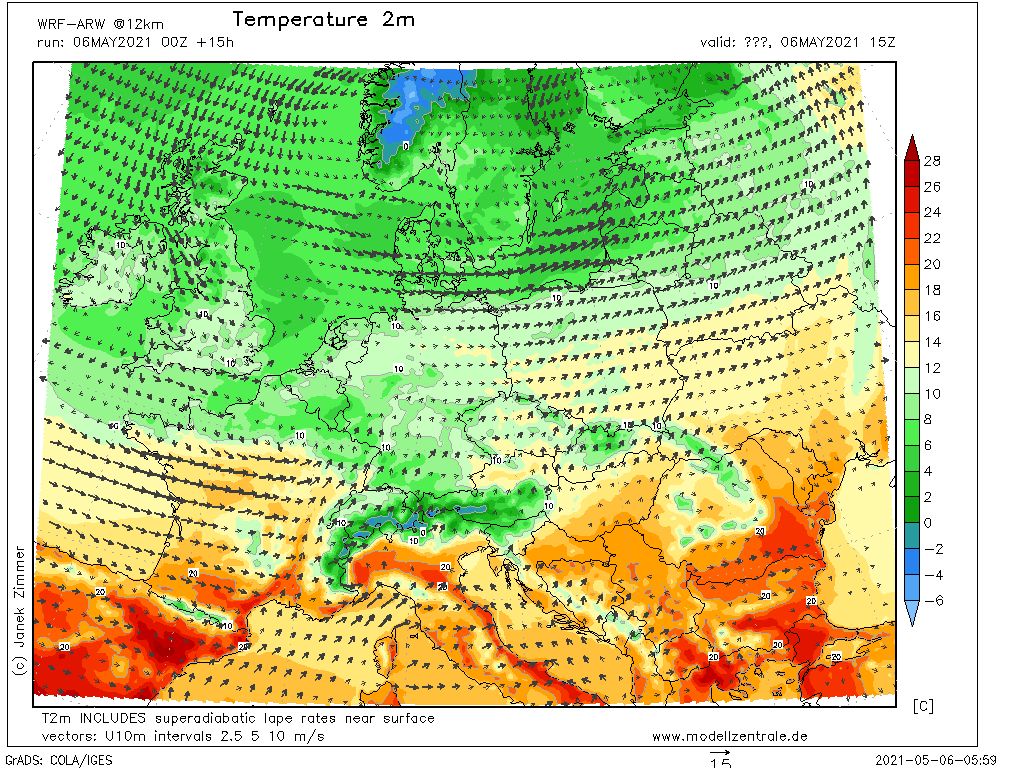 Pogoda. Prognozowane temperatury na czwartek
