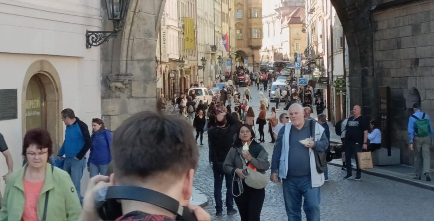 Zatłoczona czeska stolica 