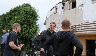 Trąba powietrzna koło Nowego Sącza. Premier na miejscu kataklizmu