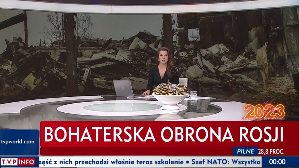 Pasek z TVP Info o "bohaterskiej obronie Rosji" wzburzył masę osób