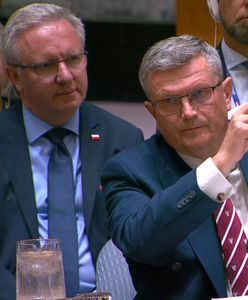 Pokazał dowody w ONZ. Rosyjskie napisy na szczątkach dronów