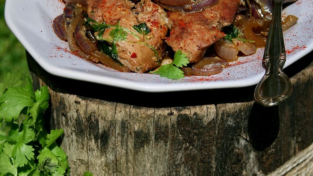 Grillowana wątróbka na ostro