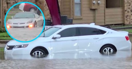 Wjeżdżali w wodę i po chwili stawali. Żywioł uderzył w Luizjanę