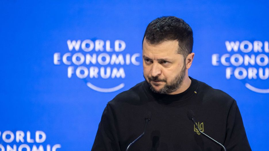 Wołodymyr Zełenski w Davos