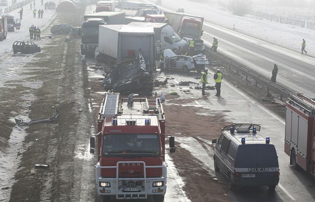 Karambol na A1. Są już pierwsze ustalenia śledczych