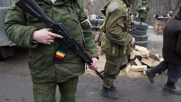 Separatyści z oddziałów Ługańskiej Republiki Ludowej