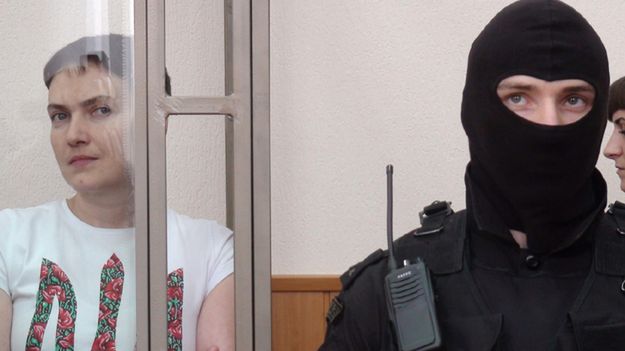 Nadia Sawczenko podczas procesu