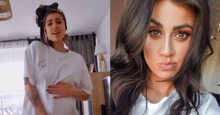 Ciężarna Maja Hyży gładzi brzuch i kołysze się w rytm ulubionej piosenki: "Taniec szczęścia na dzień dobry" (WIDEO)
