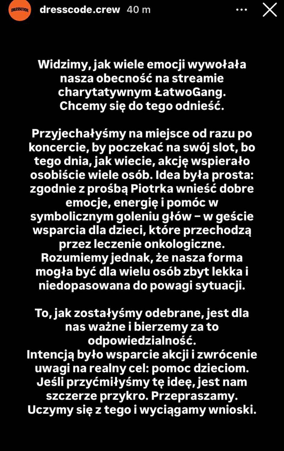 Dziewczyny z Dre$$code wydały oświadczenie