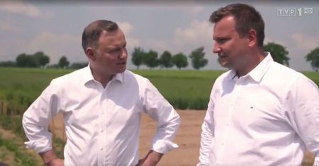 Andrzej Duda odwiedził Bardowskich. Spotkanie zrelacjonowały "Wiadomości"