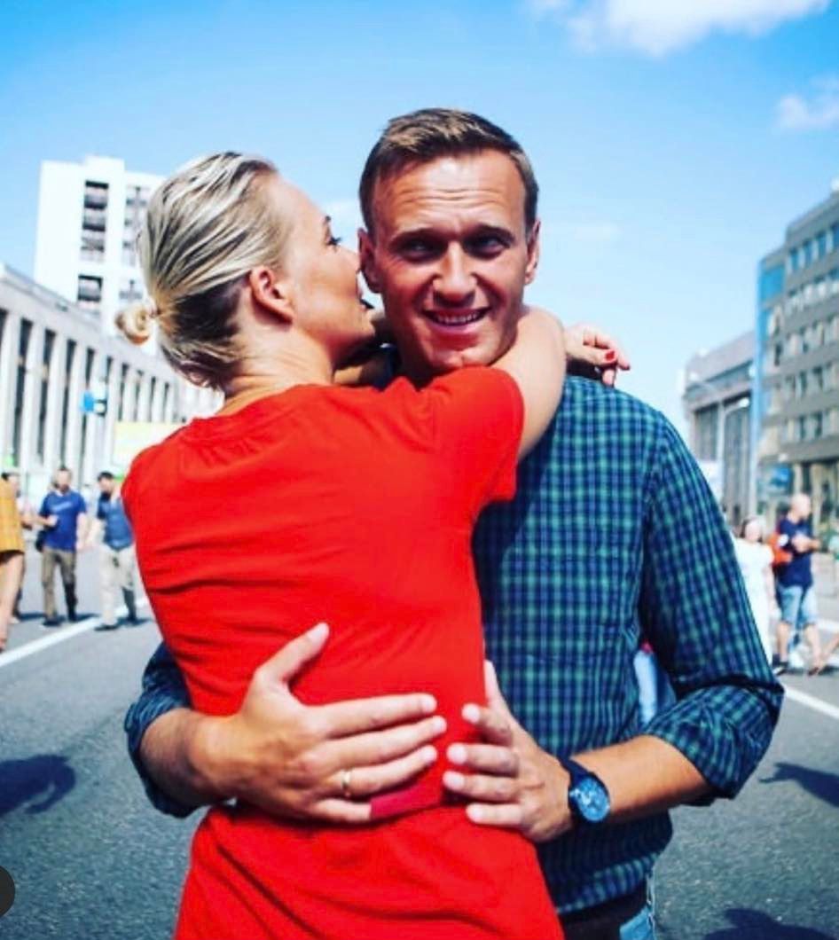 Julia Nawalna i Aleksiej Nawalny