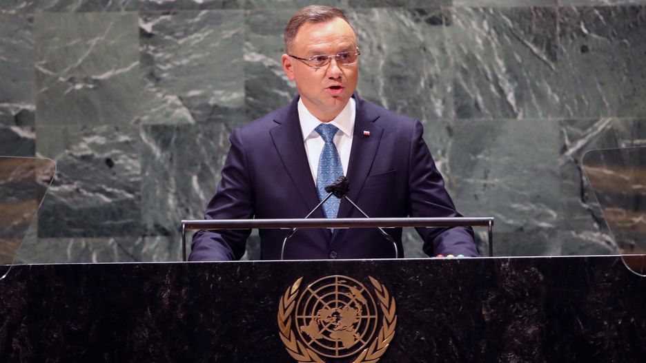 Andrzej Duda podczas 76. forum Zgromadzenia Ogólnego ONZ
