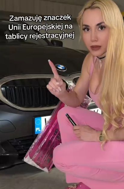 Marianna Schreiber zamazała flagę UE