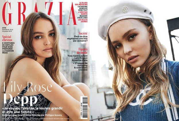 Zamyślona Lily-Rose Depp pozuje w nowojorskim oknie