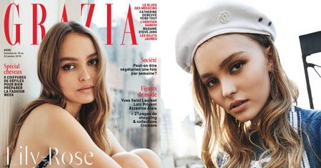 Zamyślona Lily-Rose Depp pozuje w nowojorskim oknie