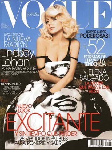 Lindsay na okładce "VOGUE'A"!