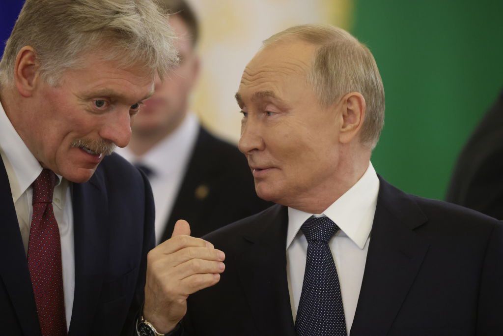 President Putin Holds The Summit of The Commonwealth of Independent States (CIS)
MOSCOW, RUSSIA - OCTOBER 8 (RUSSIA OUT) Russian President Vladimir Putin (R) talks to Presidential Press Secretary Dmitry Peskov during the Summit of the Commonwealth of Independent States (CIS), October 8, 2024, in Moscow, Russia. Leaders of ex-Soviet states gathered for an annual summit of CIS. (Photo by Contributor/Getty Images)
Contributor