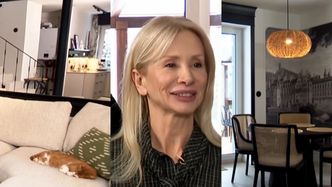 Tak mieszka Ewa Gawryluk z nowym mężem w domu pod Warszawą: efektowny kominek, marmur i bliskość natury (ZDJĘCIA)