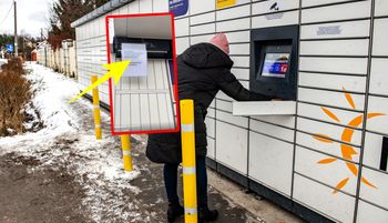 Taka karteczka na paczkomacie. Aż złapała za telefon. "Dobry apel"
