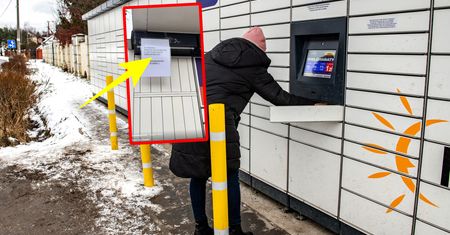 Taka karteczka na paczkomacie. Aż złapała za telefon. "Dobry apel"