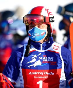 Andrzej Duda na nartach. Rzecznik prezydenta zgromił szefa PSL