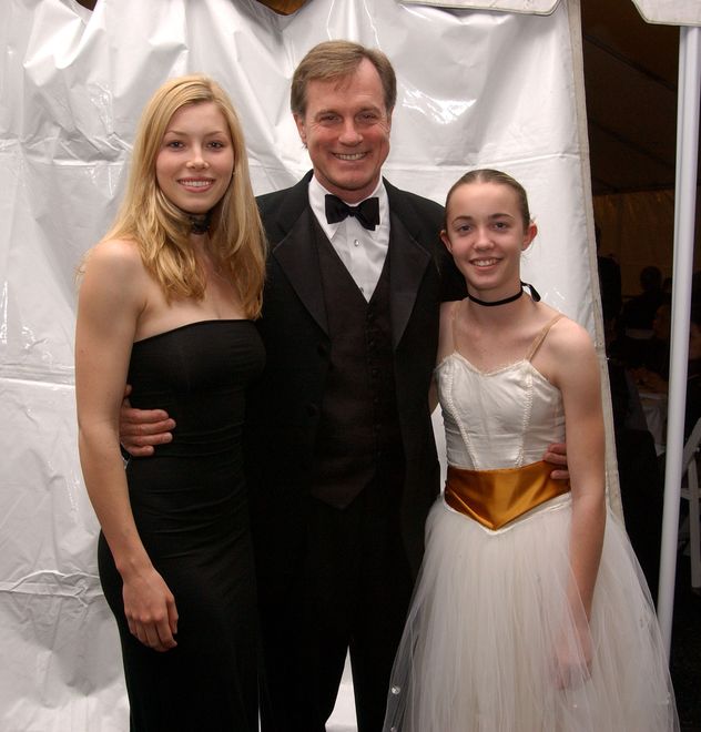 Celebs Attend Bravo! Awards402075 06: Actor Stephen Collins poses with actress Jessica Biel (L) and his daughter (R) at the Westside Ballet 2002 Bravo! Awards March 09, 2002 in Los Angeles, CA. (Photo by Sebastian Artz/Getty Images)Sebastian Artzballet Bravo! Awards celebrity Entertainment Hollywood