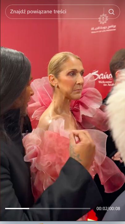 Celine Dion na pokazie Elie Saab