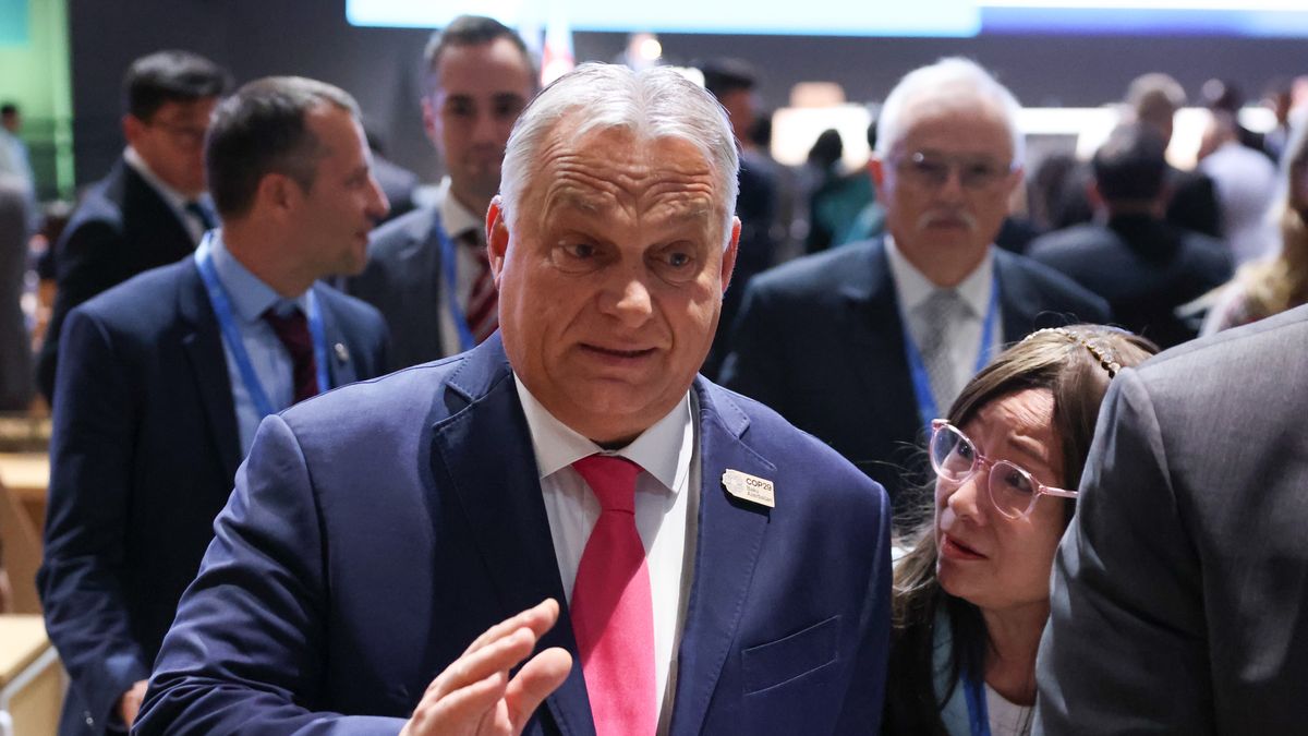 Victor Orban, Hungary's prime minister, at the COP29 climate conference in Baku, Azerbaijan, on Tuesday, Nov. 12, 2024. The United Nations climate change conference, COP29, runs through Nov. 22. Photographer: Hollie Adams/Bloomberg via Getty Images