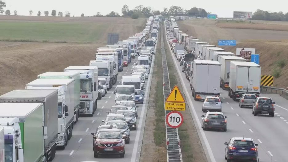 Korek na autostradzie A4, przed węzłem Kostomłoty (zdj. ilustracyjne).