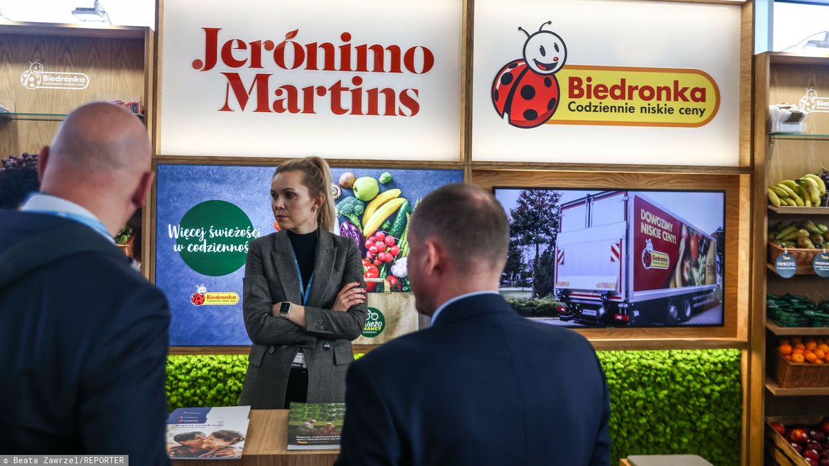 Open Eyes Economy Summit w Krakowie
22.11.2022 Krakow Centrum Kongresowe ICE. Open Eyes Economy Summit 
N/z stoisko Jeronimo Martins
fot. Beata Zawrzel/REPORTER
Beata Zawrzel/REPORTER