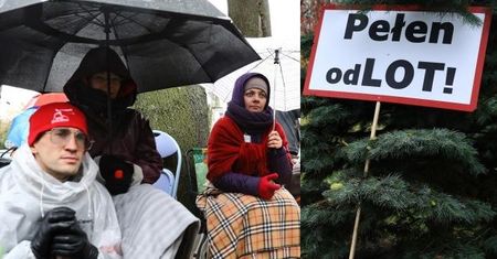 Protestujący pracownicy LOT-u odcięci od toalet: "Sytuacja jest patowa. Nie chcemy konfliktu"