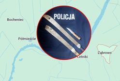 "Darł się jak opętany". Mężczyzna z maczetami zatrzymany przez policję