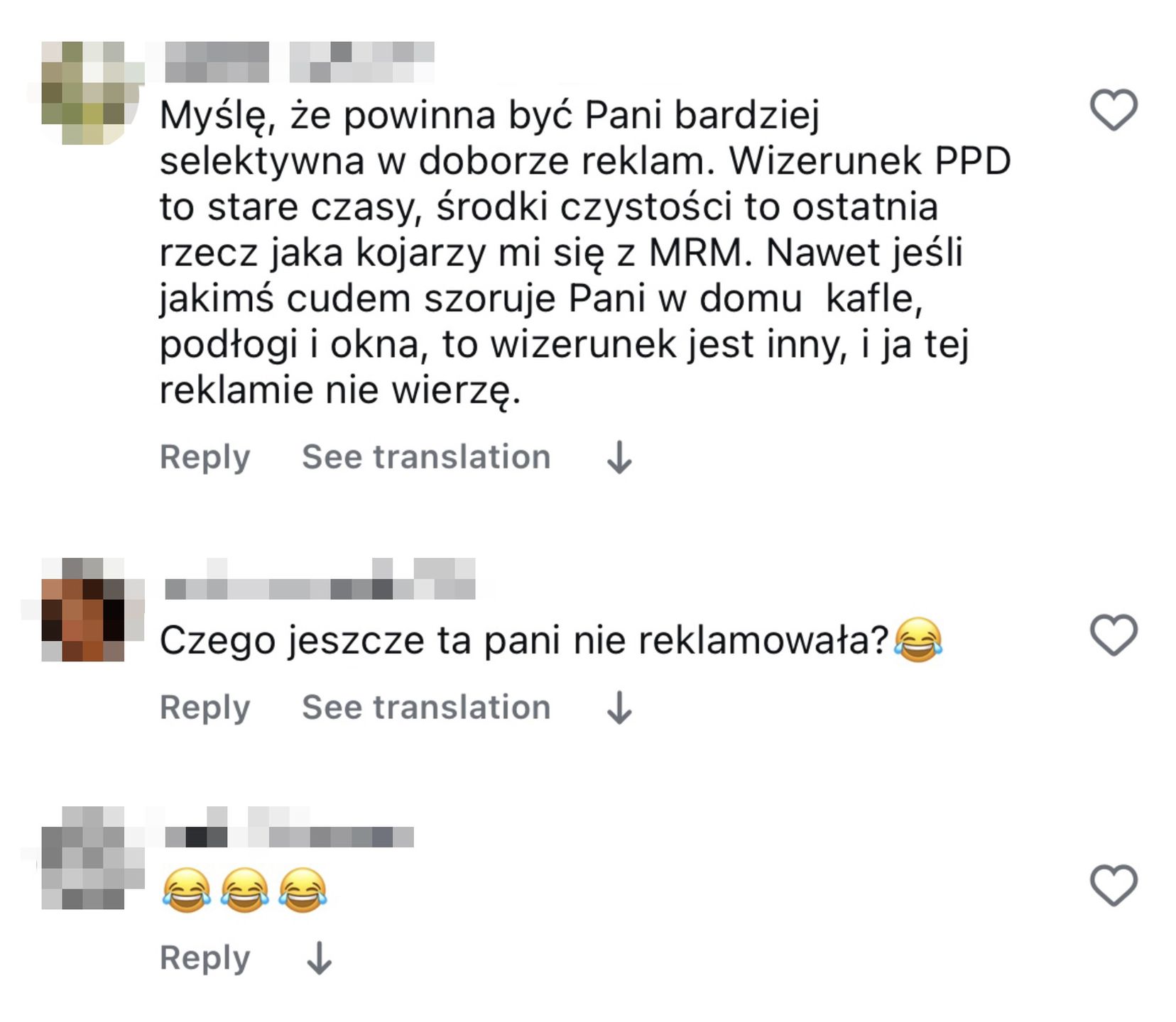 Reakcje na reklamę z Małgorzatą Rozenek-Majdan