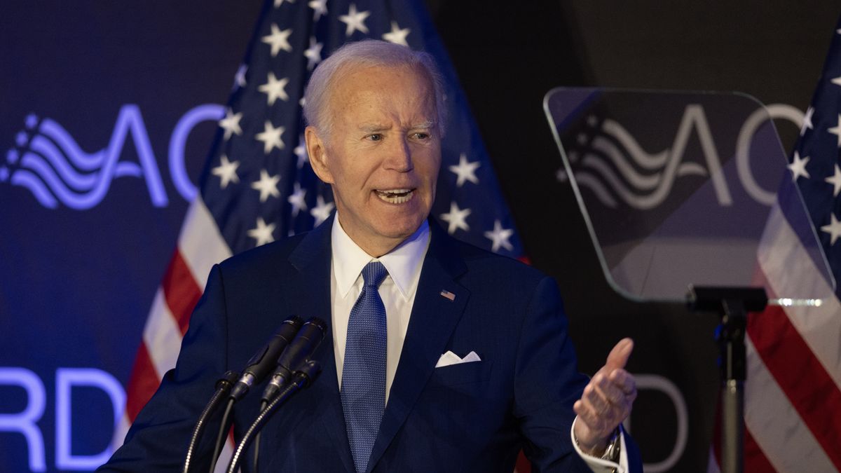CHICAGO, ILLINOIS - APRIL 15: Former U.S. President Joe Biden speaks at a conference hosted by the Advocates, Counselors, and Representatives for the Disabled (ACRD) on April 15, 2025 in Chicago, Illinois. ACRD champions the rights of those who depend on Social Security and disability services.  (Photo by Scott Olson/Getty Images)