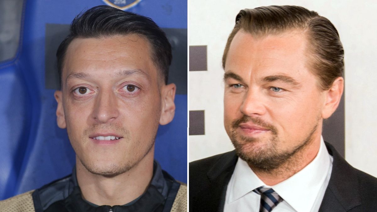 Na zdjęciu: Mesut Oezil i Leonardo DiCaprio