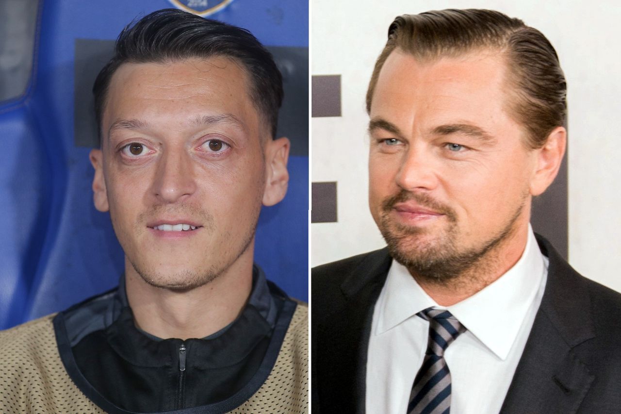 In the picture: Mesut Oezil and Leonardo DiCaprio.