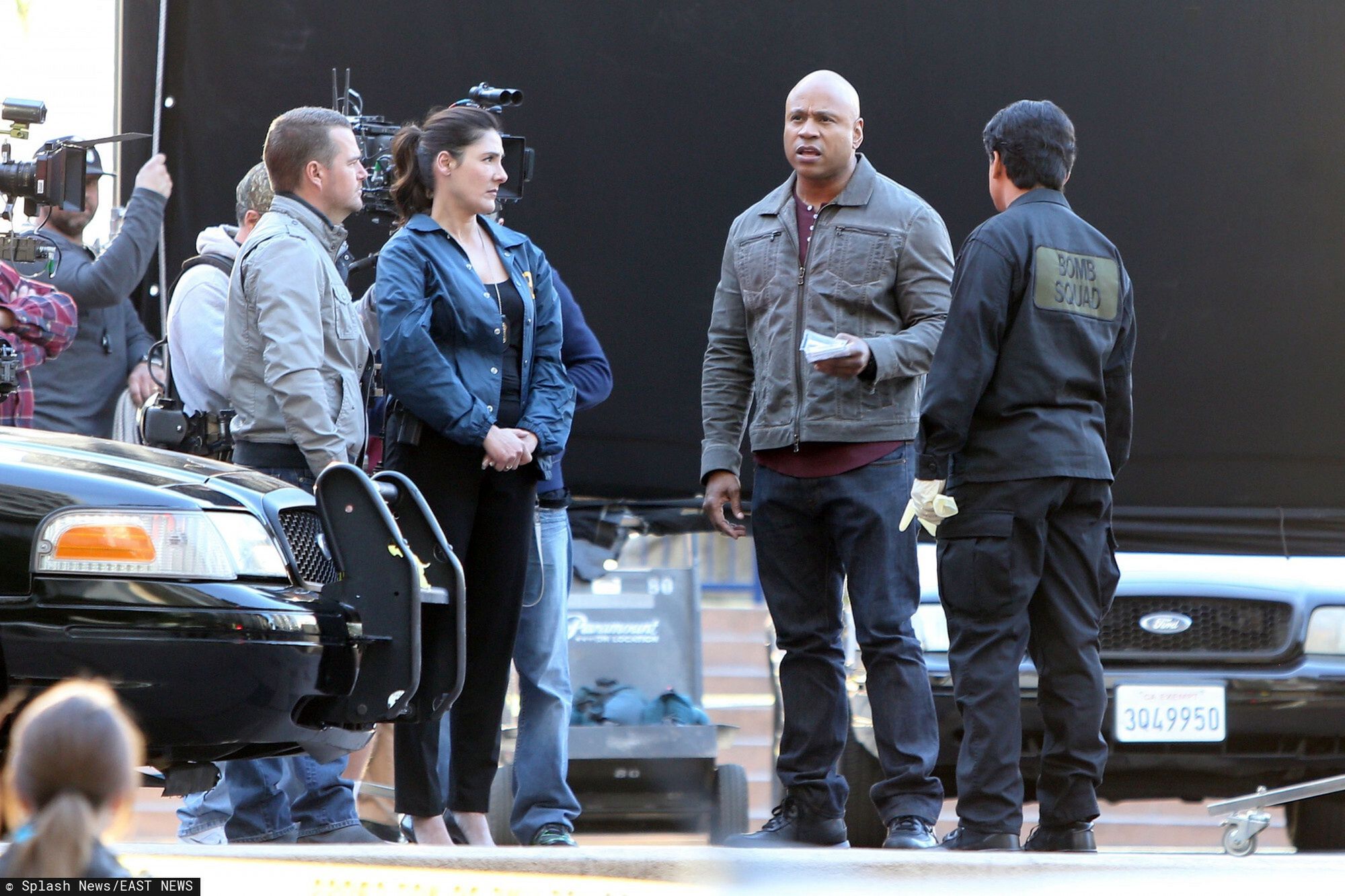 Chris O'Donnel i LL Cool J na planie serialu "NCSI" Los Angeles"