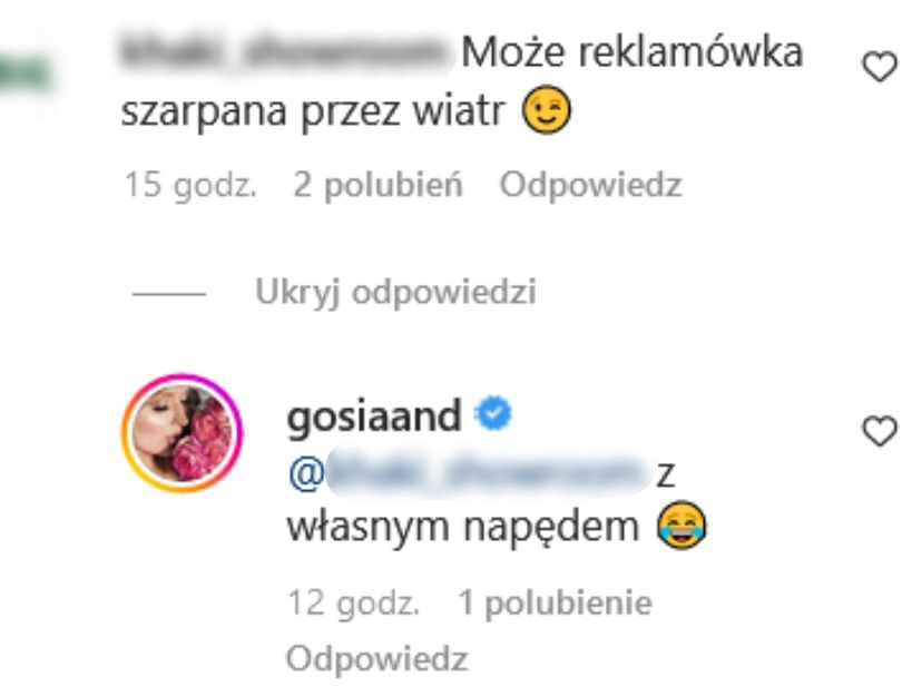 Gosia Andrzejewicz widziała UFO w Warszawie?