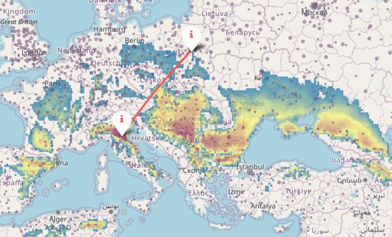 Mapa zmian klimatycznych - zdjęcie poglądowe