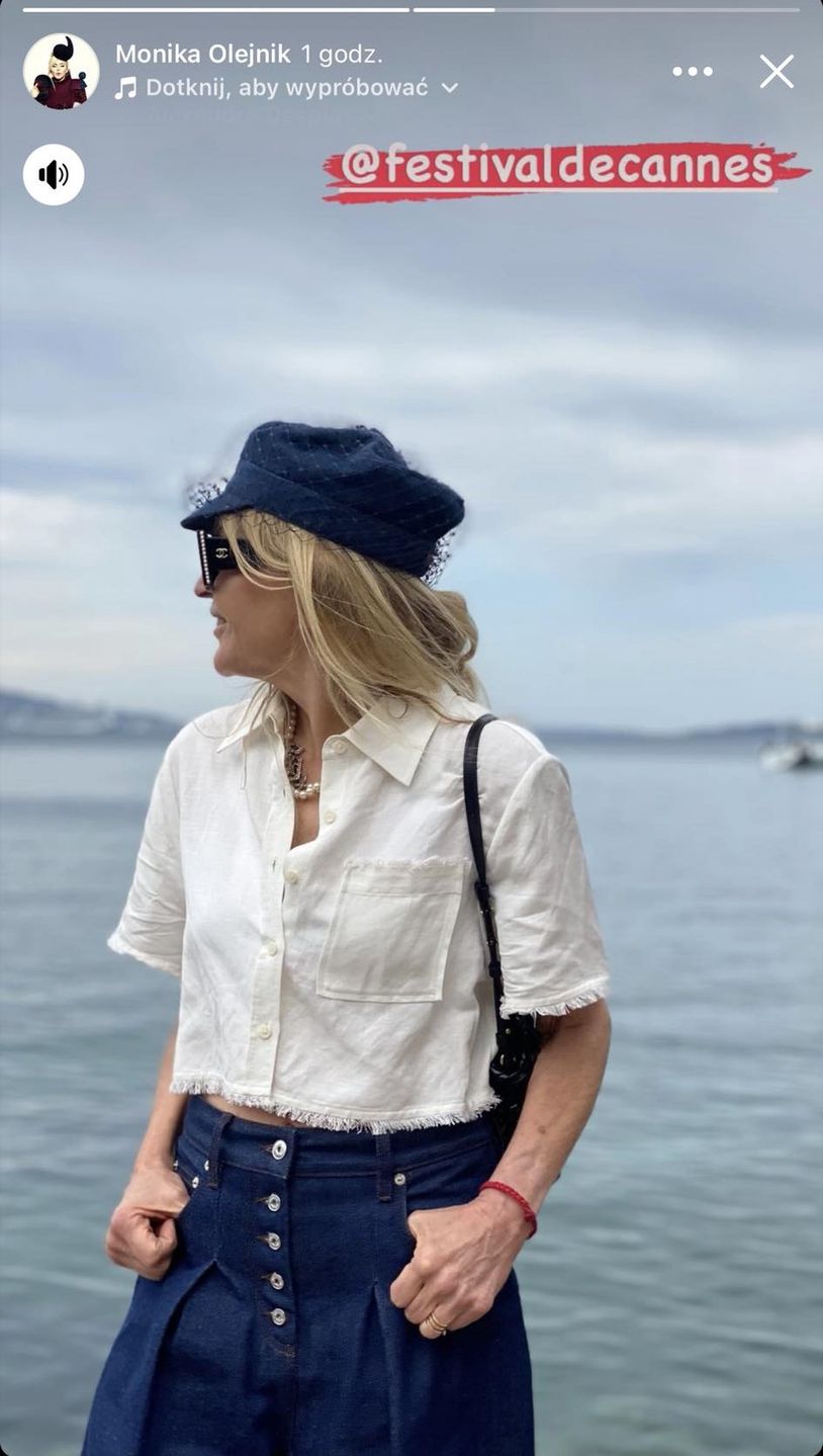 Monika Olejnik pozdrawia z Festiwalu w Cannes