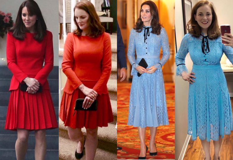 Zakręcona fanka Kate Middleton kopiuje jej stylizacje za drobniaki