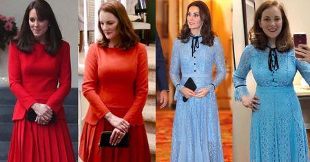 Zakręcona fanka Kate Middleton kopiuje jej stylizacje za drobniaki (ZDJĘCIA)