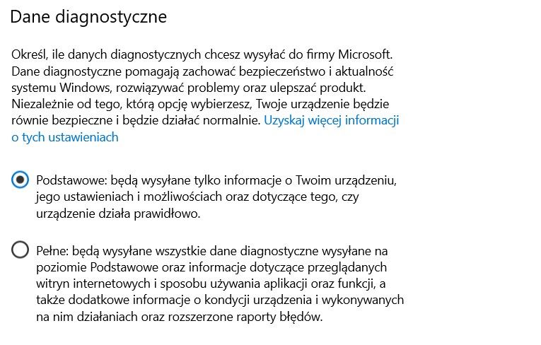 Tak wygląda to obecnie – w Windowsie 10 1909