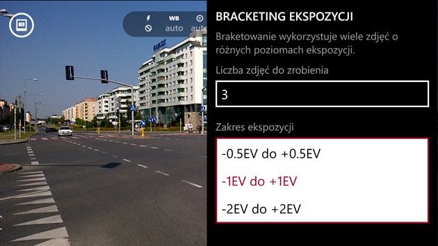 Nokia Camera braketing