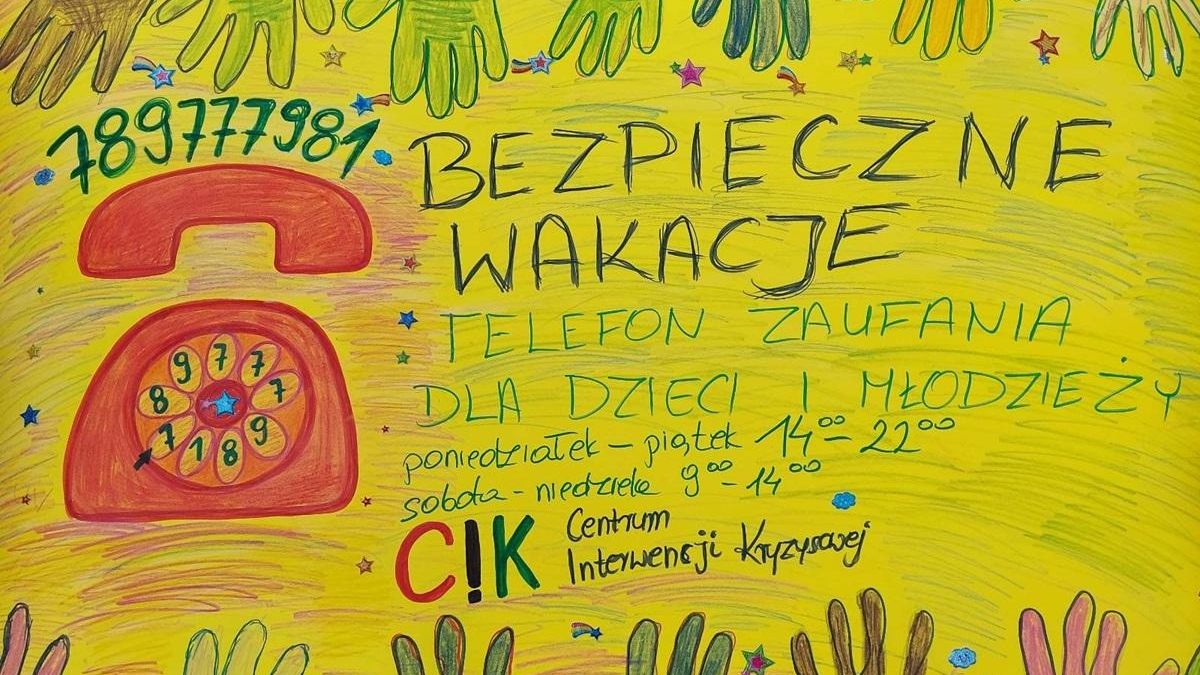 grafika Akcja Bezpieczne wakacje