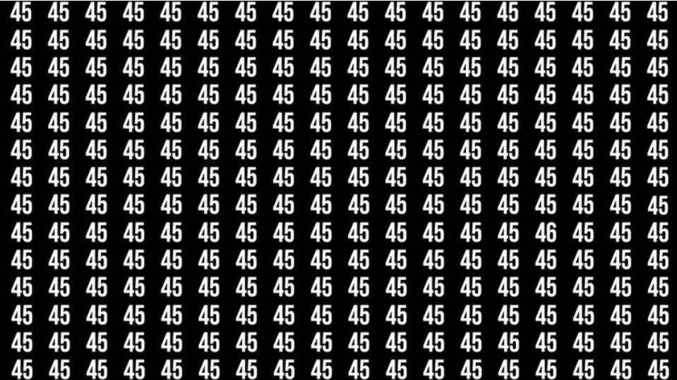 Find the number 46