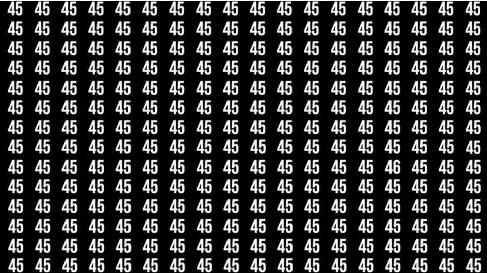 Find the number 46