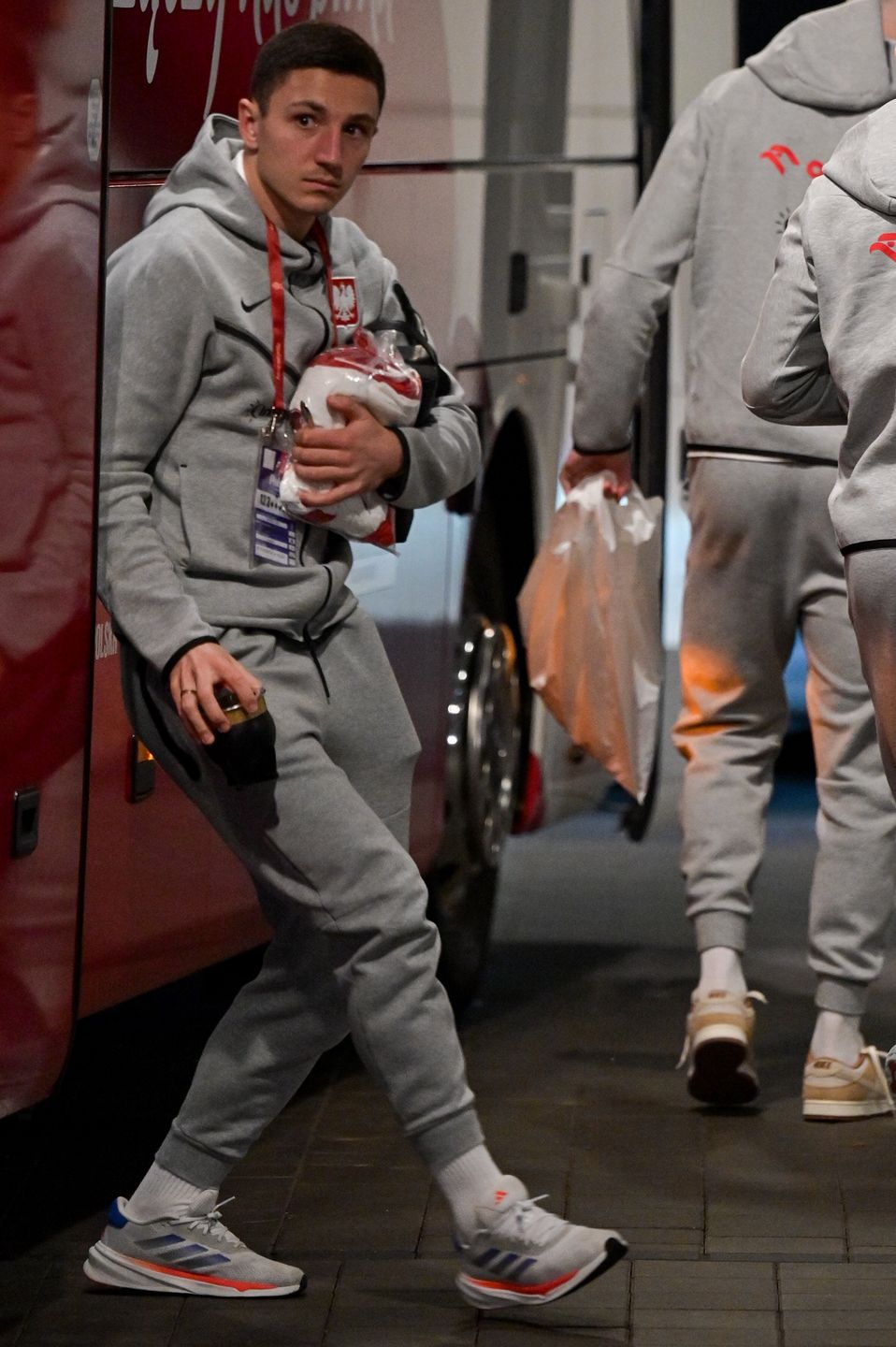 Polska kadra i ich goście po porażce ze Szkocją