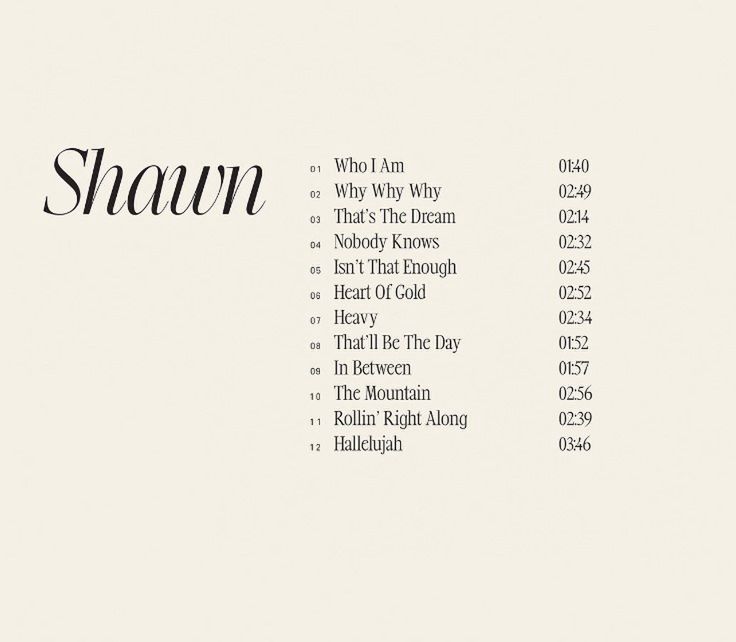 The album "Shawn" will be released on 18 October 2024.